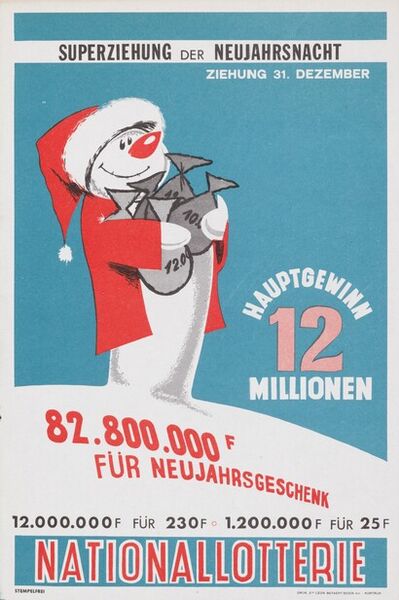 Superziehung der Neujahrsnacht. Ziehung 31. Dezember