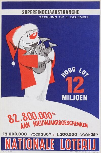 Supereindejaarstranche. Trekking op 31 december