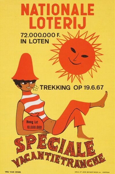 Speciale Vacantietranche. 72.000.000 F. in loten, trekking op 19.6.67