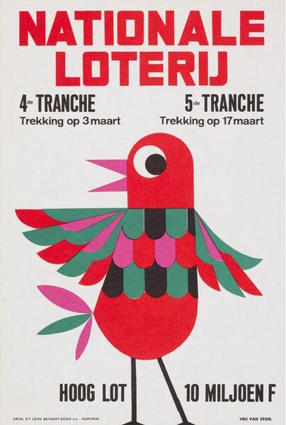 4de tranche, trekking op 3 maart. 5de tranche, trekking op 17 maart
