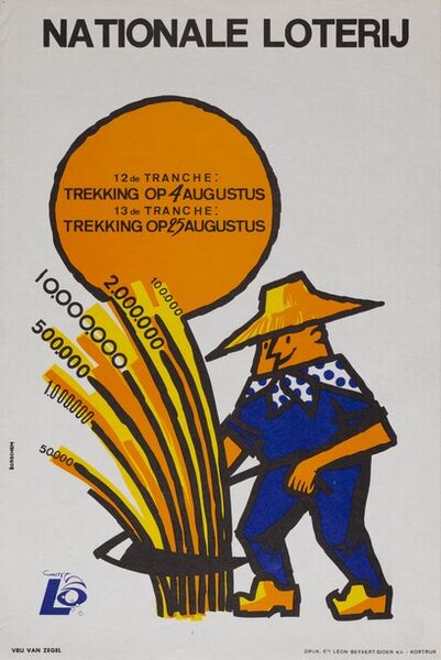 12de tranche: trekking op 4 augustus. 13de tranche: trekking op 25 augustus