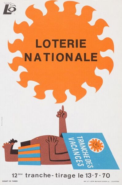 Tranche des vacances. 12ème tranche - tirage le 13-7-70
