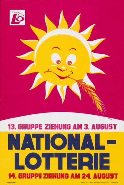 13. Gruppe, Ziehung am 3. August. 14.Gruppe, Ziehung am 24. August