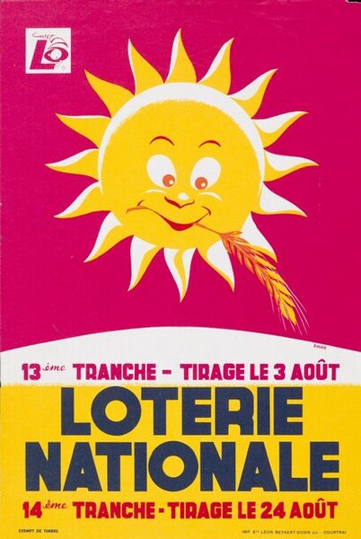 13ème tranche - tirage le 13 août. 14ème tranche - tirage le 24 août