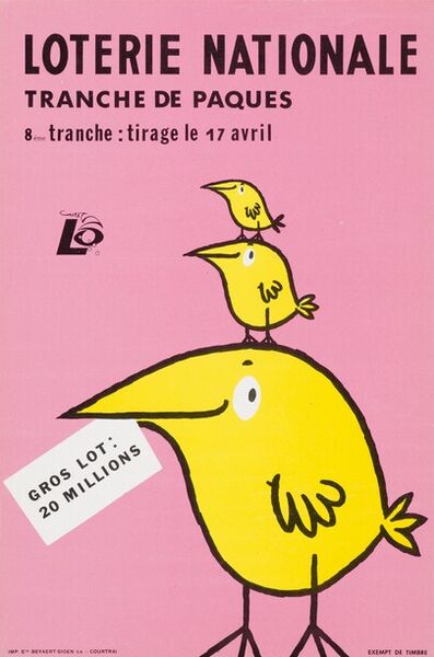 Tranche de Pâques. 8ème tranche : tirage le 17 avril