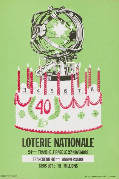 24ème tranche: tirage le 27 novembre. Tranche du 40ème aniversaire