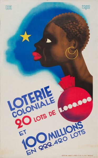 Loterie Coloniale. 20 lots de 1.000.000 et 100 millions en 222.420 lots