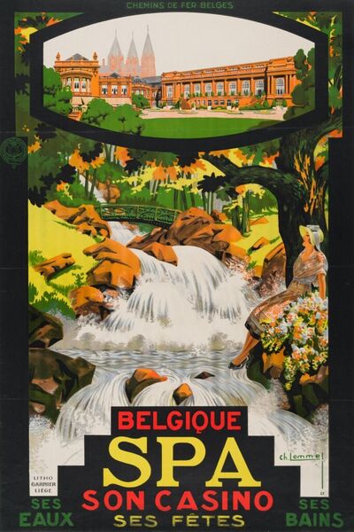 Belgique. Spa, son casino, ses fêtes, ses eaux, ses bains