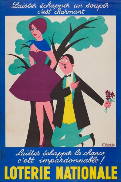 Laissez échapper un soupir c'est charmant. Laissez échapper la chance c'est impardonnable! Loterie Nationale