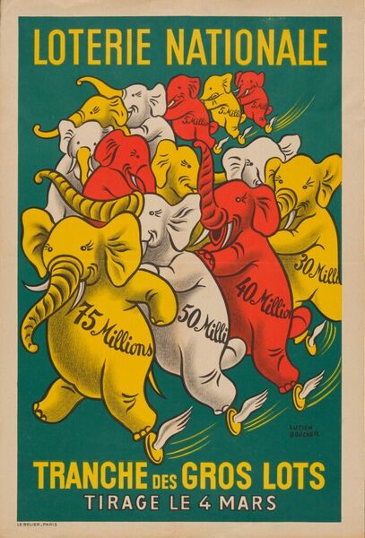 Loterie Nationale. Tranche des gros lots. Tirage le 4 mars.