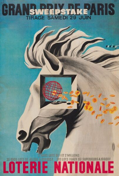 Grand prix de Paris. Sweepstake. Tirage samedi 29 juin. Loterie Nationale