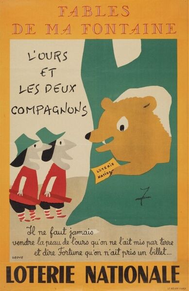 Fables de ma fontaine. L'ours et les deux compagnons