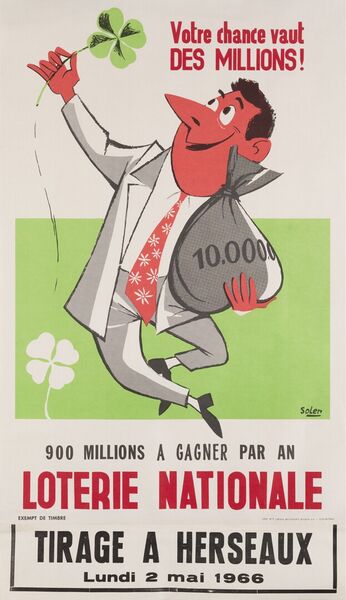 Votre chance vaut des millions ! 900 millions à gagner par an