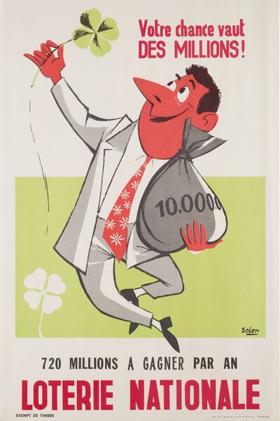 Votre chance vaut des millions ! 720 millions à gagner par an.