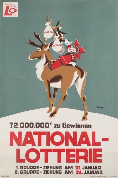 72.000.000 F zu Gewinnen. 1. Gruppe - Ziehung am 10. Januar  2. Gruppe - Ziehung am 24. Januar