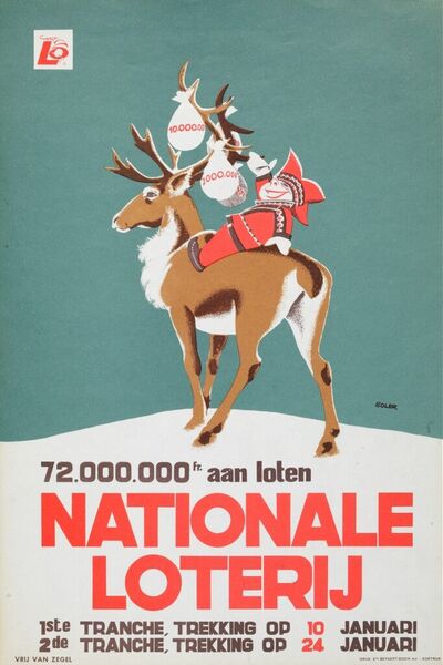 72.000.000 fr. aan loten. 1ste tranche, trekking op 10 januari. 2de tranche, trekking op 24 januari