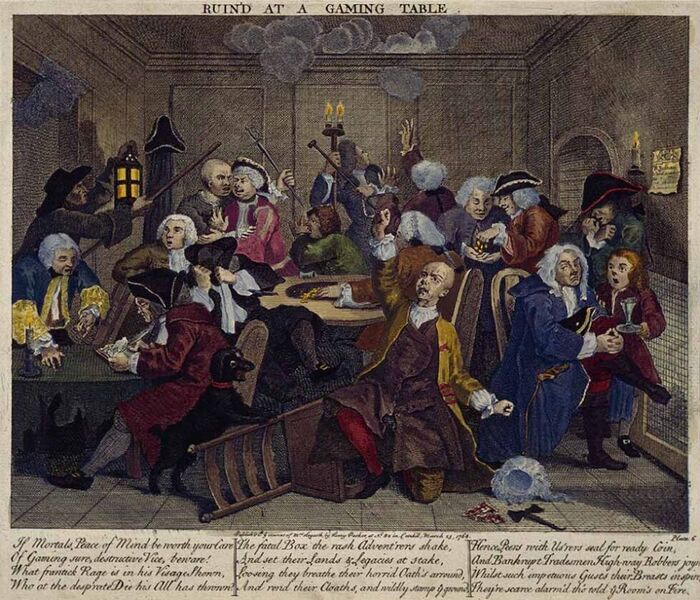 Ruin'd at a gaming table