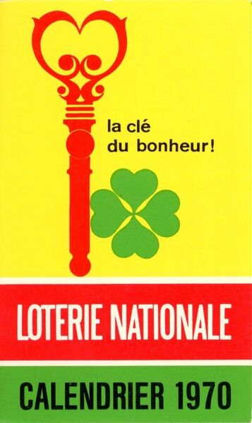 la clé du bonheur ! Calendrier 1970